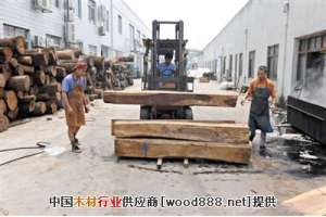 原木进口受限制 红木家具大料或更难寻