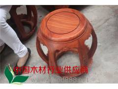 浙江工艺家具市场缅甸花梨木明轩鼓桌凳红木家具图片图2