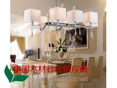 现代时尚长方形茶几家居客厅卧室卖场服装灯 伸缩杆白色餐厅吊灯图1