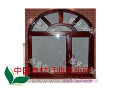 铝木门窗,铝木复合门窗,天津铝包木门窗,木包铝门窗图1