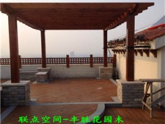 厂家直销深圳芬兰高端防腐木花架图2