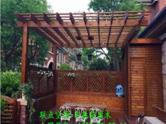 深圳进口丰胜花园木车棚图2