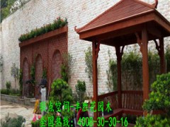 深圳厂家直销户外防腐木凉亭图2