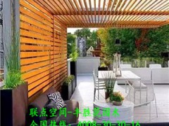 厂家直销深圳花园防腐木阳台图2