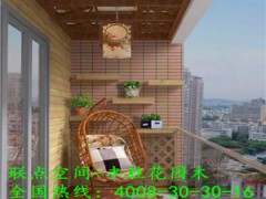 进口定制高端花园防腐木阳台图3