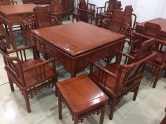 厂家供应红木家具非洲花梨木多功能麻将桌，棋牌桌