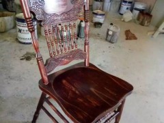 欧式餐椅 复古椅子 实木餐椅 美式家用扶手靠背椅