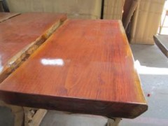 厂家直销巴花大板现货实木原木花梨木红木大板桌大班台老板办公桌