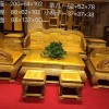 精品金丝楠荷花沙发 精美双面雕工极品花秋纹路和小叶桢楠结合
