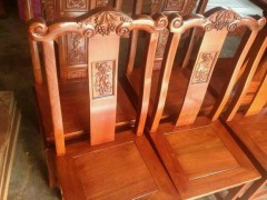 缅甸花梨方餐台 带椅子七件套 凭祥市匠心居红木家具店图2