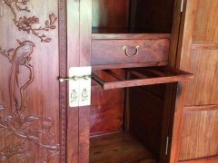缅甸花梨顶箱柜 正面 侧面 后面 全部独板 凭祥市匠心居红木家具店图2