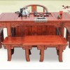 供应红木家具茶室专用桌子 非洲花梨木客厅柜 花边茶水柜