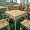 山东私人定制家具纯实木老榆木家具餐桌椅