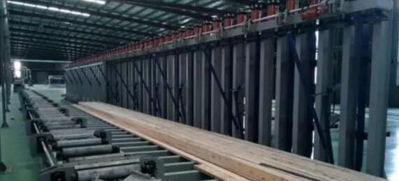 河北森居木结构胶合梁生产线投产