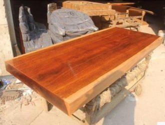 非洲花梨木大板桌面实木板材板台茶桌茶几原木整块餐桌书桌现货