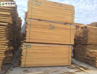 樟子松自然宽板材3米4米无节板自然宽烘干25厚30厚35厚