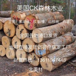 厂家直销进口优质红橡原木,质优价廉