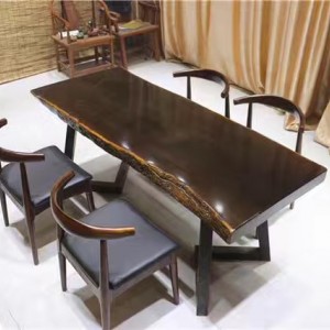 进口黑檀大板桌批发图2