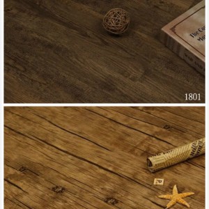 厂家佛山批发木纹石塑锁扣地板 出口仿古PVC木地板家居地板胶图2