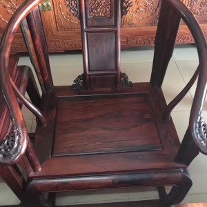 老挝大红酸枝皇宫椅