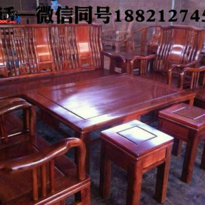 缅甸花梨、明式沙发十件套