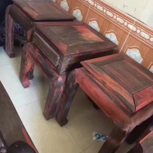 大红酸枝如意沙发十件套图3
