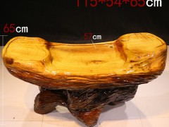 典尚木业实木根雕茶几金丝楠木树根茶台休闲功夫茶海中式茶艺桌图3