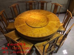 金丝楠木圆餐桌图2