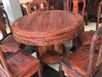 凭祥市匠心居红木家具店-缅甸花梨餐桌 老挝酸枝餐桌