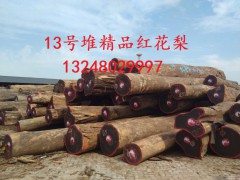张家港一手货源供应非洲刚果精品红花梨原木图2