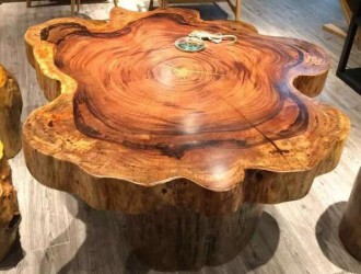 原生态烘干实木圆盘——古树千年的故事篇章