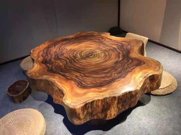 乌金木圆盘制作过程 