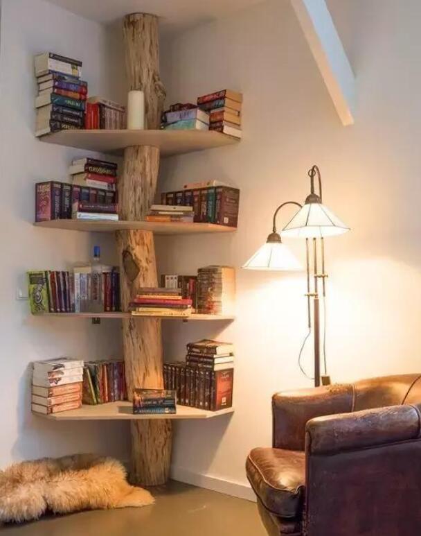 守着温暖的灯光和充满自然气息的书架看上一本好书