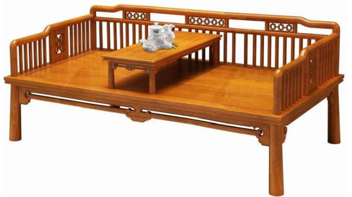 红木家具之罗汉床的前世今生，罗汉床居然还有如此作用