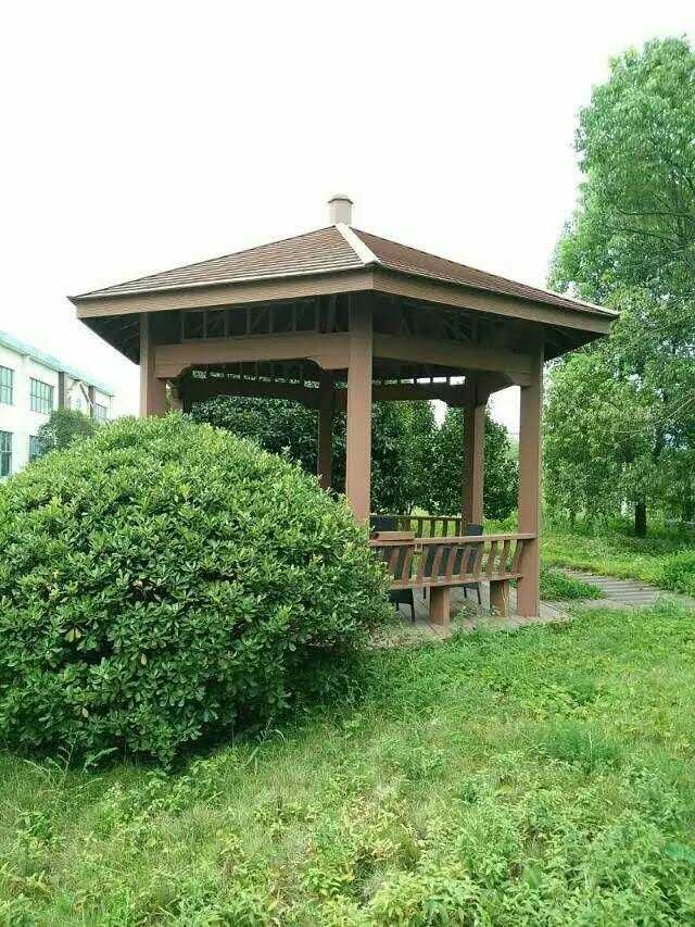 木塑凉亭