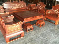 缅甸花梨精品沙发八件套,纳善红木家具