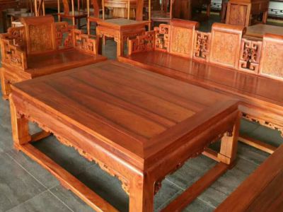 缅甸花梨精品沙发四件套,纳善红木家具