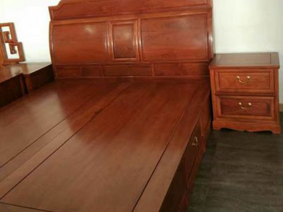 缅甸花梨精品床头柜,纳善红木家具