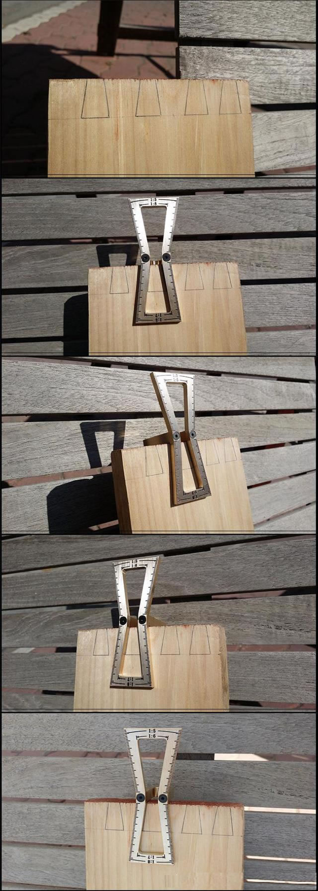 木工DIY燕尾榫划线器 适合新手的榫卯划线器