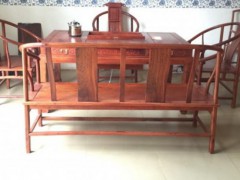 红木家具精品茶桌 酸枝休闲桌 大红酸枝古凳图2