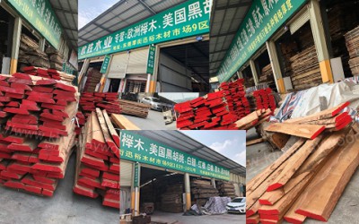 金威榉木A级AB级毛边板材 货在广东厚街迅裕工厂欢迎来电