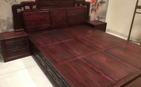 御美红木卧室家具图3
