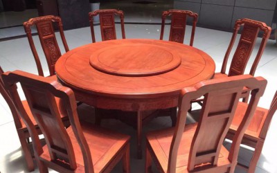 市场御美红木餐厅家具，缅甸花梨餐桌椅