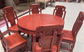 市场御美红木餐厅家具，缅甸花梨餐桌椅图2