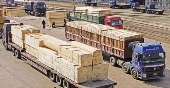 五月份满洲里木材过货量同比增长27%