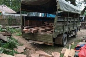 利用职务之便，缅军士兵竟做起了走私木材的勾当！