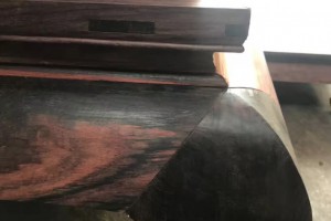 大红酸枝（交趾黄檀）精品红木罗汉床图片