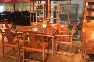 缅甸花梨将军茶桌(台)商品图2