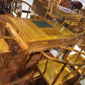 金丝楠木方桌,茶桌,茶台,茶几,茶座,圈椅七件套品牌