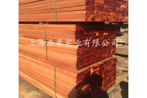 巴劳木板材 黄巴劳扶手红巴劳地板 古建葡萄架圆柱图2